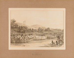 El Baile del Juego de Pelota--no. 22 de George Catlin