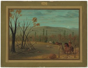 Los hermanos Cheyenne regresando de su caza de otoño de George Catlin