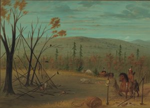 Los Hermanos Cheyenne Regresando de su Caza de Otoño, 1861-1869