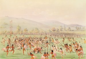 El juego de pelota indio, c.1832 de George Catlin