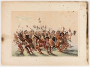 La danza del cuero cabelludo de George Catlin