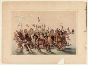 La danza del cuero cabelludo de George Catlin