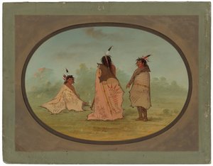 Tres Hombres Blackfoot de George Catlin