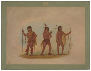 Tres hombres Chaymas de George Catlin