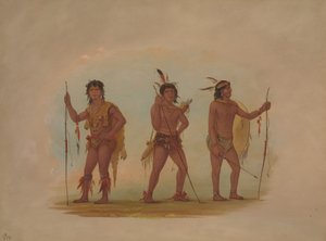 Tres Hombres Chaymas, 1854-1869 de George Catlin