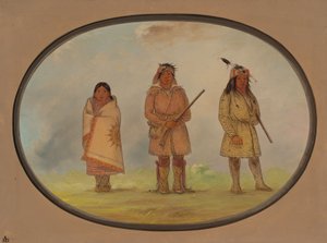 Tres indios Delaware