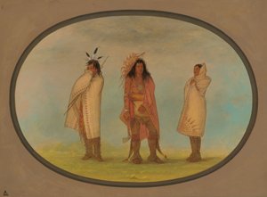 Tres indios iroqueses, 1861-1869 de George Catlin