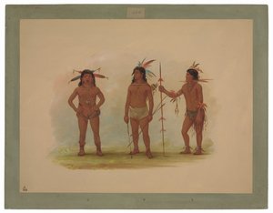Tres Hombres Omagua de George Catlin