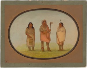 Tres Indios Piankeshaw de George Catlin