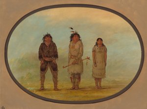 Tres Indios Selish, 1855-1869 de George Catlin