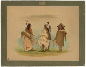 Tres guerreros shoshone