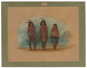 Tres Indios Taruma de George Catlin
