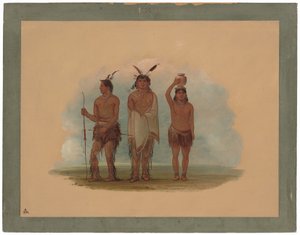 Tres indios Walla Walla de George Catlin