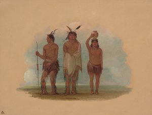 Tres Indios Walla Walla, 1855-1869 de George Catlin