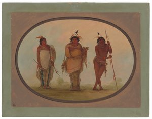 Tres indios Yumaya de George Catlin