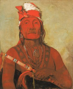 Toh-kí-e-to, Piedra con cuernos, un jefe de George Catlin