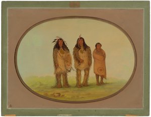 Dos Guerreros Nezperce y un Niño de George Catlin