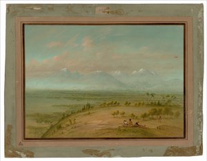 Vista de la Pampa del Sacramento de George Catlin