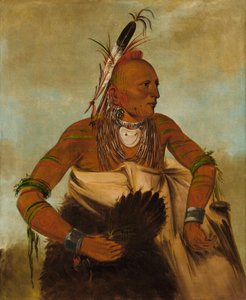 Wa-ho-béck-ee, un apuesto valiente de George Catlin