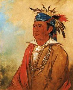 Wah-pón-jee-a, El Cisne, un guerrero de George Catlin