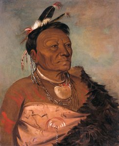 Wee-tá-ra-shá-ro, Jefe de la Tribu de George Catlin