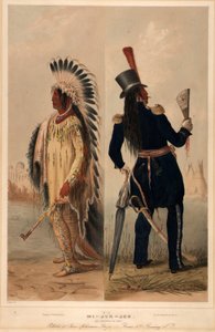 Wi-jun-jon. Un Jefe Assinneboin. de George Catlin