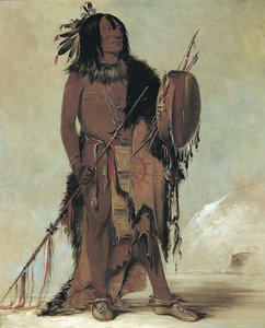 Wún-nes-tou, Búfalo Blanco, un anciano curandero de George Catlin