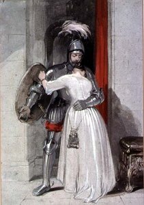 Dama y caballero de George Cattermole