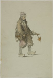 Marinero holandés, llevando un ancla de George Chambers