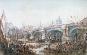 Inauguración del Puente Blackfriars, Londres, 1869 de George Chambers