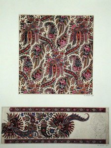 Diseños de tela para chales de Paisley, c.1871 de George Charles Haite