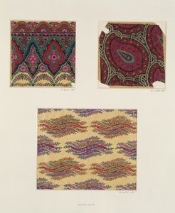 Diseños de tela para chales de Paisley, c.1871 de George Charles Haite
