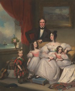 Una familia inglesa en Macao de George Chinnery