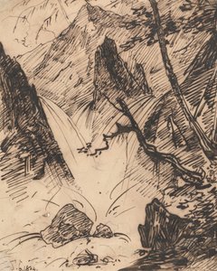 Un torrente indio de George Chinnery