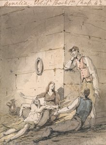 Ilustración de Amelia de Fielding de George Chinnery