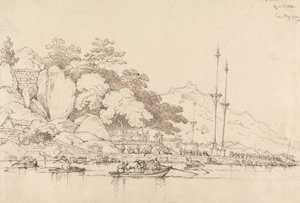 Lap House, Puerto Interior, Macao de George Chinnery