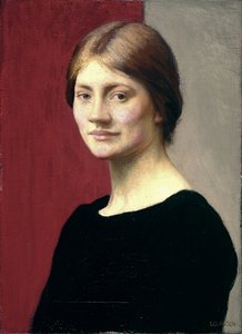 Una chica de negro de George Clausen
