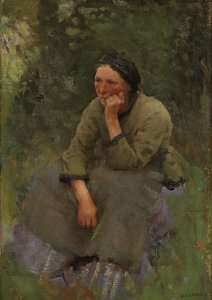 Un momento de descanso de George Clausen