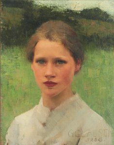 Una doncella del pueblo de George Clausen