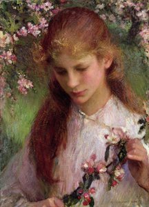 Flor de manzano, 1899 de George Clausen