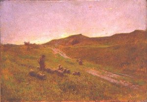 Tarde en el páramo de George Clausen