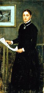 Dama de negro de George Clausen