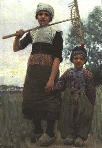Pequeños segadores, Holanda del Norte de George Clausen