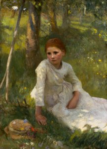 Mediodía en el campo de heno de George Clausen
