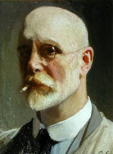 Autorretrato con cigarrillo