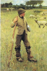 El niño pastor de George Clausen