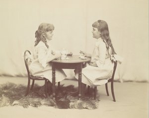Frances y Ethel de Forest, hijas de Robert de Forest, ca. 1890 de George Collins Cox