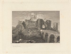 Castillo de Corfe, Dorsetshire de George Cooke