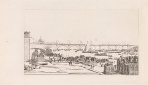Inauguración del puente de Waterloo de George Cooke