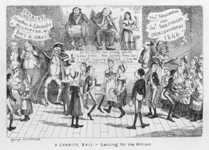 Un baile de caridad, Bailando para el millón de George Cruikshank
